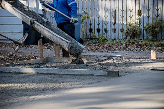 заливка бетонной дороги заливка бетонной дороги