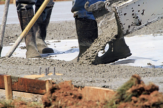 бетонная смесь из миксера